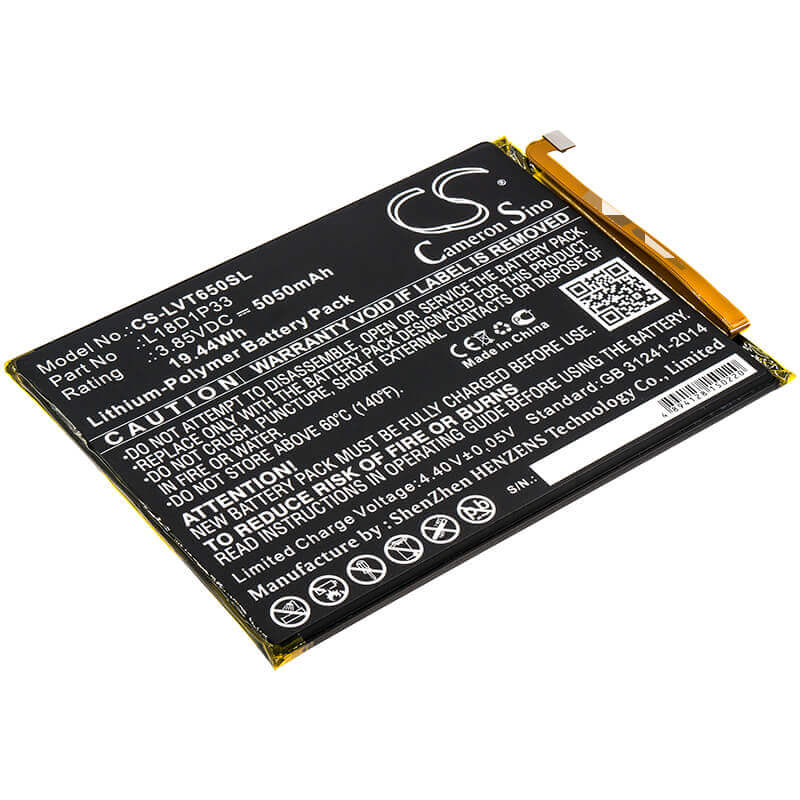 Battery For Lenovo, Pb-6505m, Tab V7 3.85v, 5050mah - 19.44wh Tablet Cameron Sino Technology Limited   