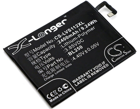 Battery For Lenovo, S1a40, S1a40 Dual Sim Td-lte, S1c50, S1c50 3.85v, 2400mah - 9.24wh Mobile, SmartPhone Cameron Sino Technology Limited   