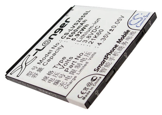 Battery For Lenovo S2005, S2005a 3.7v, 1600mah - 5.92wh Mobile, SmartPhone Cameron Sino Technology Limited   