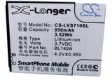 Battery For Lenovo S710, S910, I325 3.7v, 950mah - 3.52wh Mobile, SmartPhone Cameron Sino Technology Limited   