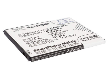 Battery For Lenovo S898ts, A708t, A628t 3.7v, 2050mah - 7.59wh Mobile, SmartPhone Cameron Sino Technology Limited   