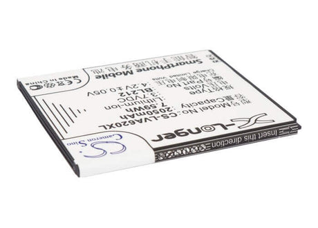 Battery For Lenovo S898ts, A708t, A628t 3.7v, 2050mah - 7.59wh Mobile, SmartPhone Cameron Sino Technology Limited   