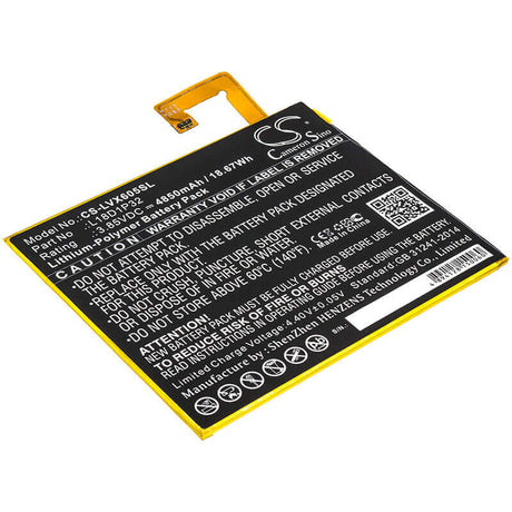 Battery For Lenovo, Smart Tab M10, Tb-x605f, Tb-x605fc 3.85v, 4850mah - 18.67wh Tablet Cameron Sino Technology Limited   