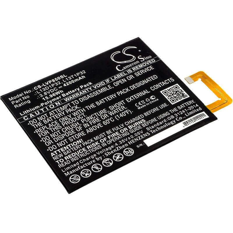 Battery For Lenovo, Tab 2 A8-50, Tab 2 A8-50f, Tab 2 A8-50lc 3.8v, 4200mah - 8.40wh Tablet Cameron Sino Technology Limited   