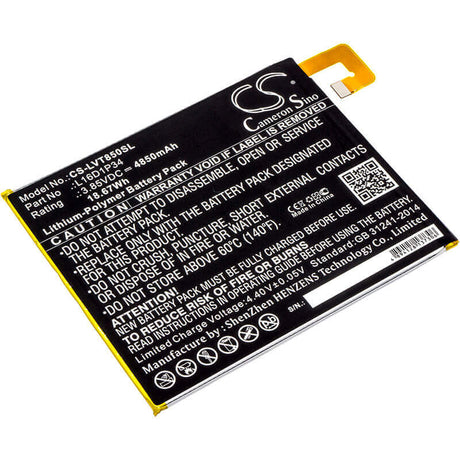 Battery For Lenovo, Tab 4, Tab4' Tb-8504f 3.85v, 4850mah - 18.67wh Tablet Cameron Sino Technology Limited   