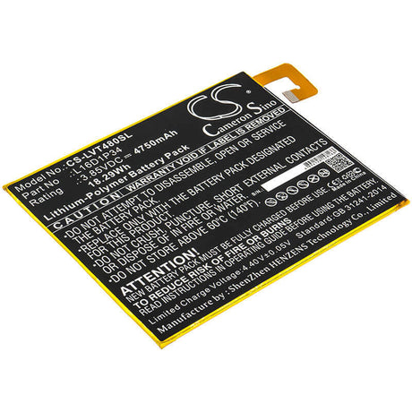 Battery For Lenovo, Tab4 8, Tab4 8 Plus, Tb-8504n 3.85v, 4750mah - 18.29wh Tablet Cameron Sino Technology Limited   