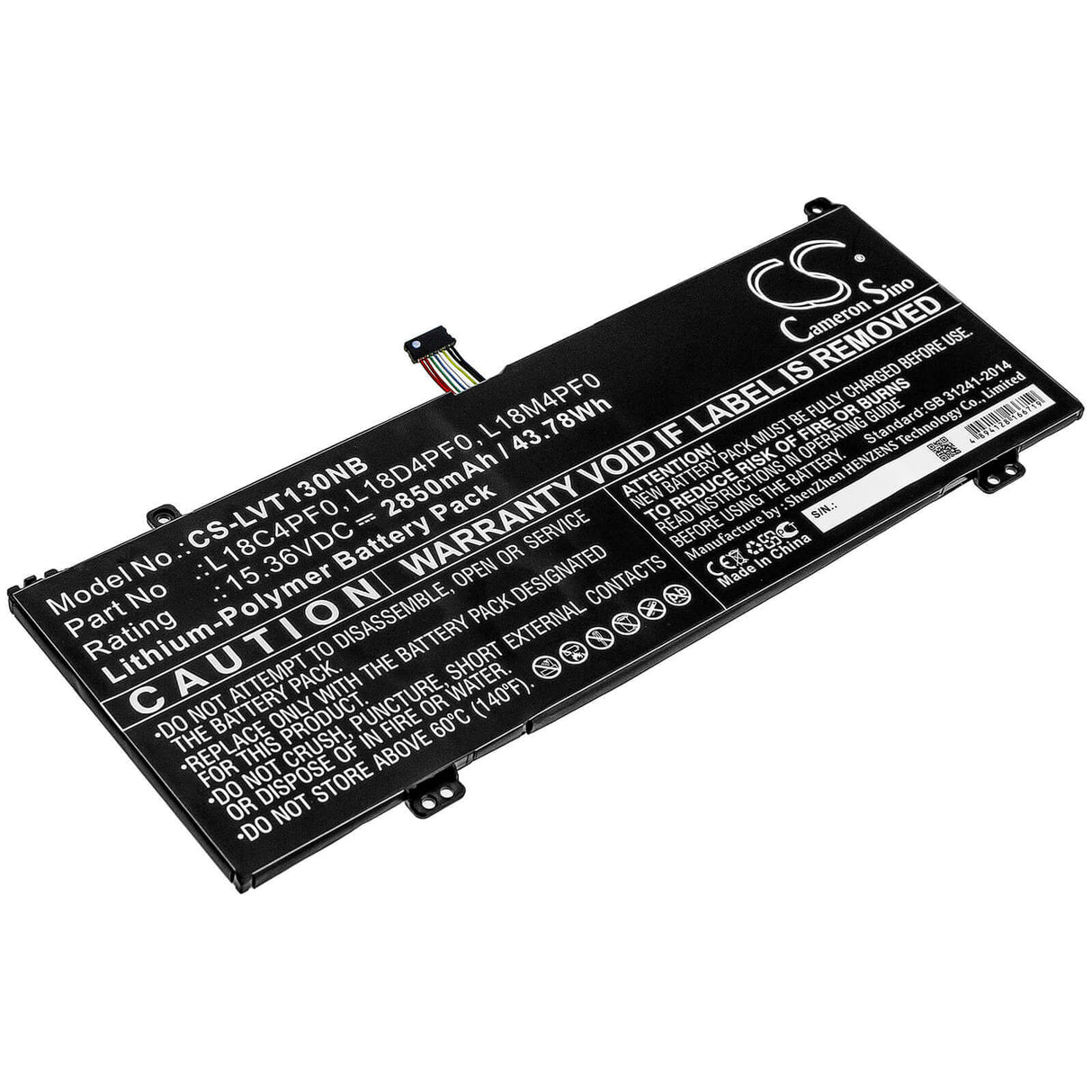 Battery For Lenovo, Thinkbook 13s, Thinkbook 13s-20r9005fsb, Thinkbook 13s-20r9005gsb 15.36v, 2850mah - 43.78wh Notebook, Laptop Cameron Sino Technology Limited   