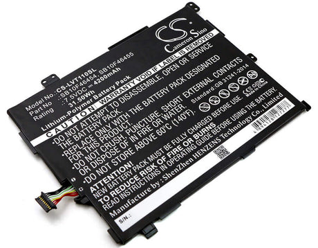 Battery For Lenovo, Thinkpad 10 20e3, Thinkpad 10 20e4 7.5v, 4200mah - 31.50wh Tablet Cameron Sino Technology Limited   