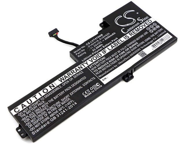 Battery For Lenovo, Thinkpad T470, Thinkpad T470, 01av419 11.25v, 2050mah - 23.06wh Batteries for Electronics Cameron Sino Technology Limited   