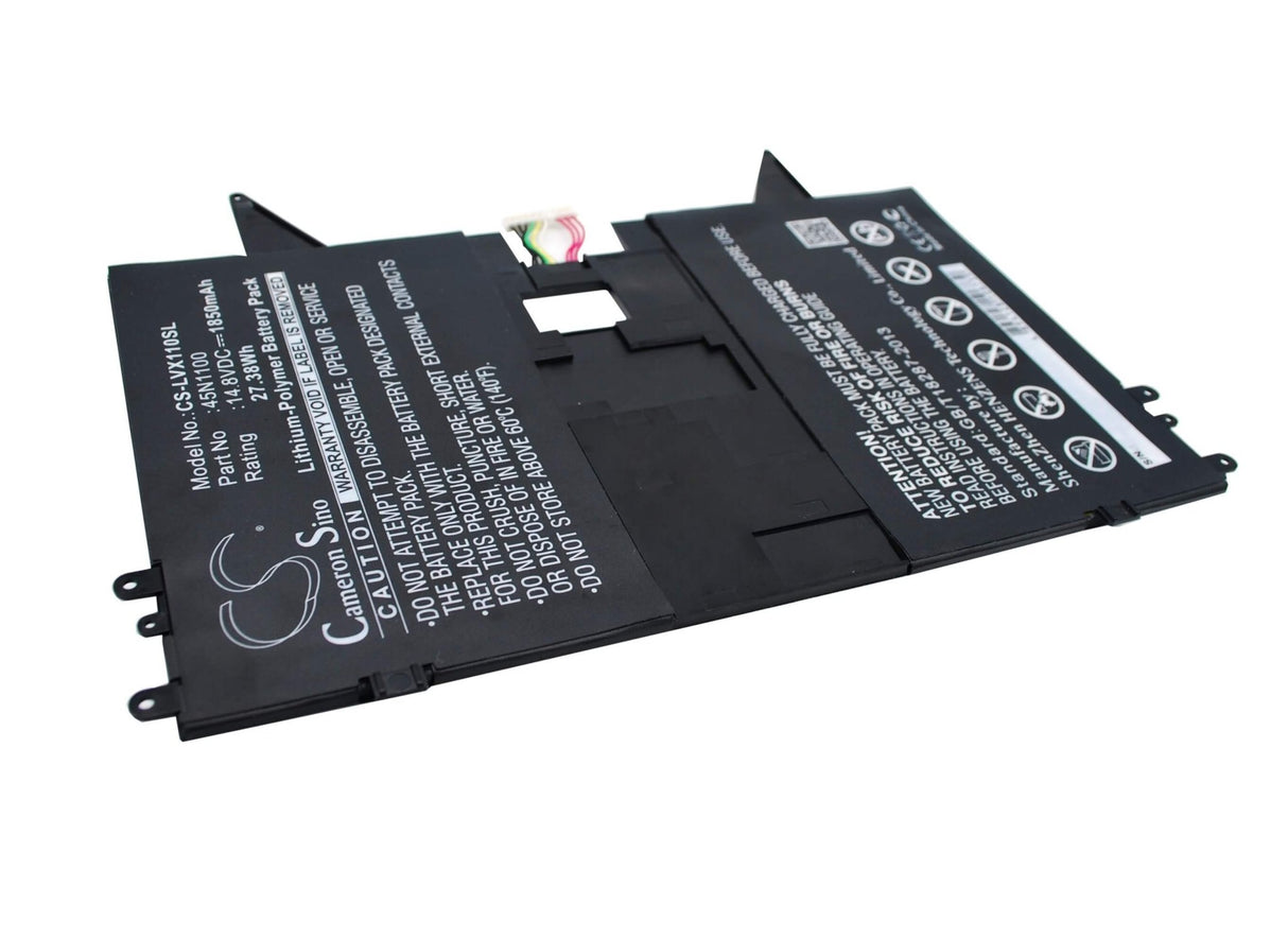 Battery For Lenovo Thinkpad X1 Helix Tablet Pc 14.8v, 1850mah - 27.38wh Tablet Cameron Sino Technology Limited (Suspended)   