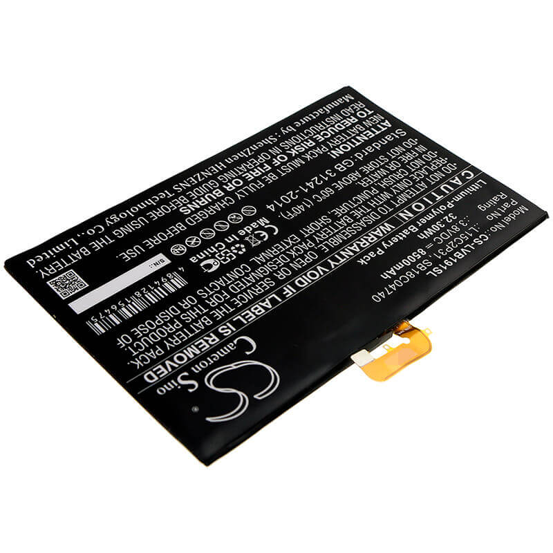 Battery For Lenovo, Yb1-x90f, Yb1-x90l 3.8v, 8500mah - 32.30wh Tablet Cameron Sino Technology Limited   