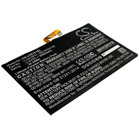 Battery For Lenovo, Yb1-x90f, Yb1-x90l 3.8v, 8500mah - 32.30wh Tablet Cameron Sino Technology Limited   