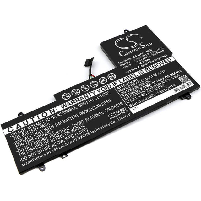 Battery For Lenovo, Yoga 710 15", Yoga 710-15isk, Yoga 710-15i 7.64v, 5800mah Notebook, Laptop Cameron Sino Technology Limited   