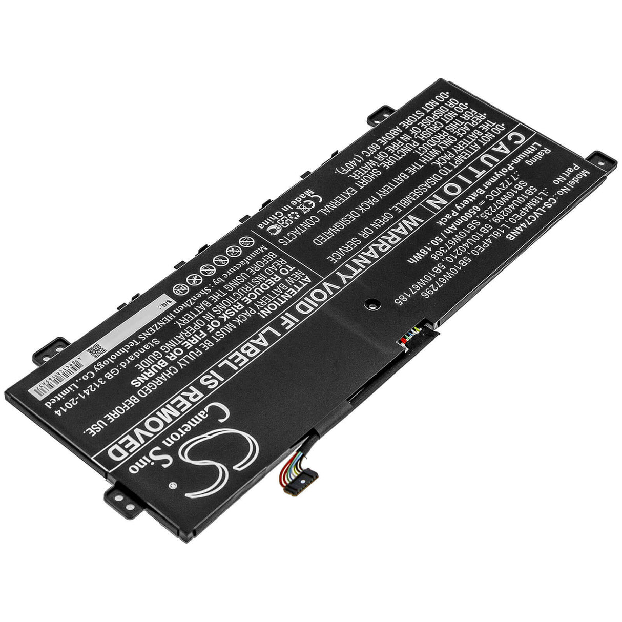 Battery For Lenovo, Yoga C740 14, Yoga C740-14iml 7.72v, 6500mah - 50.18wh Notebook, Laptop Cameron Sino Technology Limited   