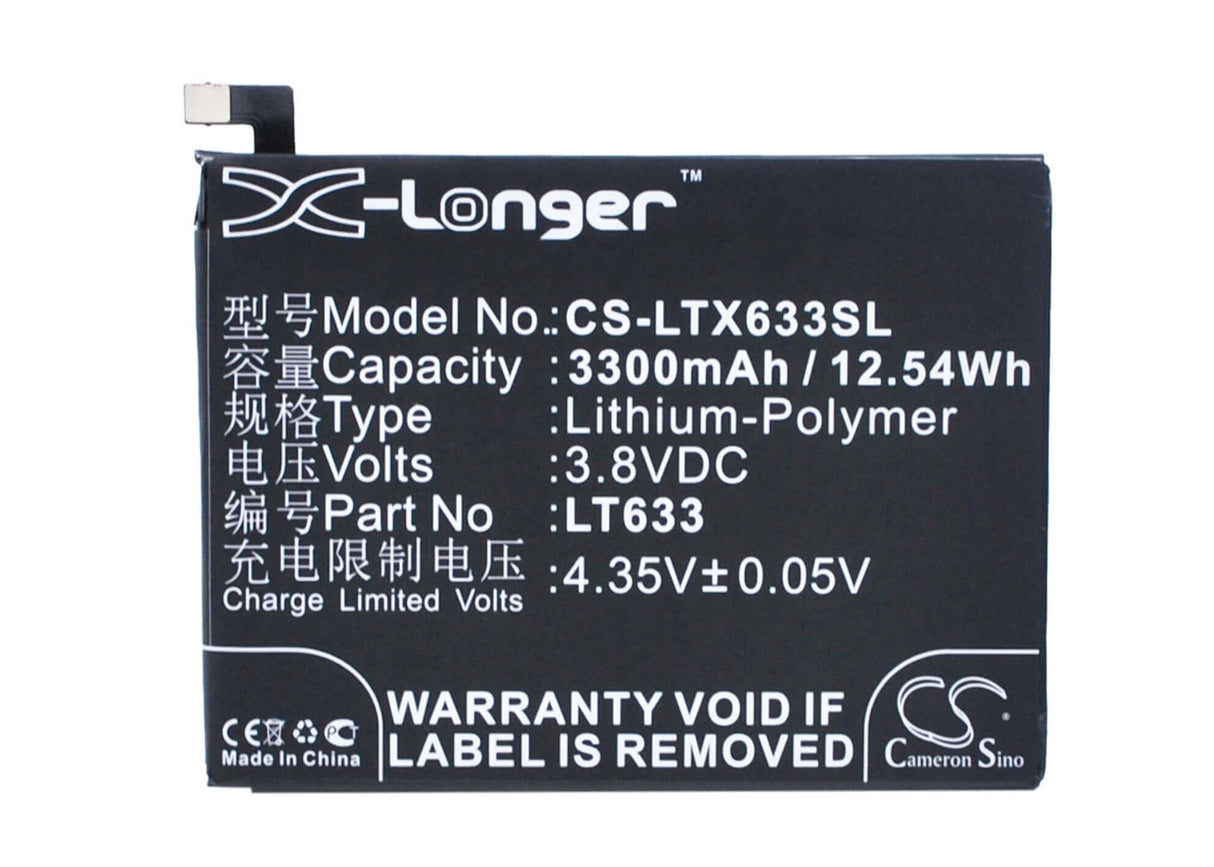 Battery For Letv Max, Mx1 3.8v, 3300mah - 12.54wh Mobile, SmartPhone Cameron Sino Technology Limited   