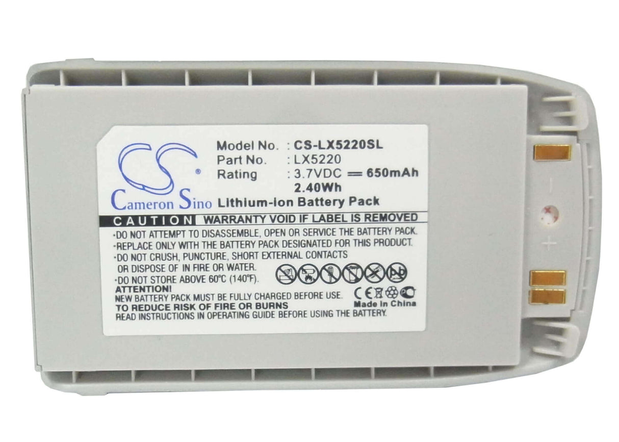 Battery For Lg 5220, 5220c 3.7v, 650mah - 2.41wh Mobile, SmartPhone Cameron Sino Technology Limited   