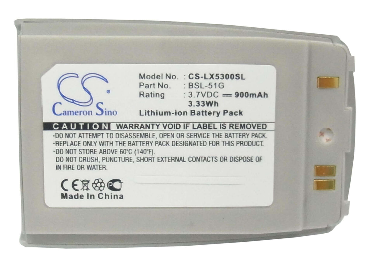 Battery For Lg 5300, 5350, G5300 3.7v, 900mah - 3.33wh Mobile, SmartPhone Cameron Sino Technology Limited   