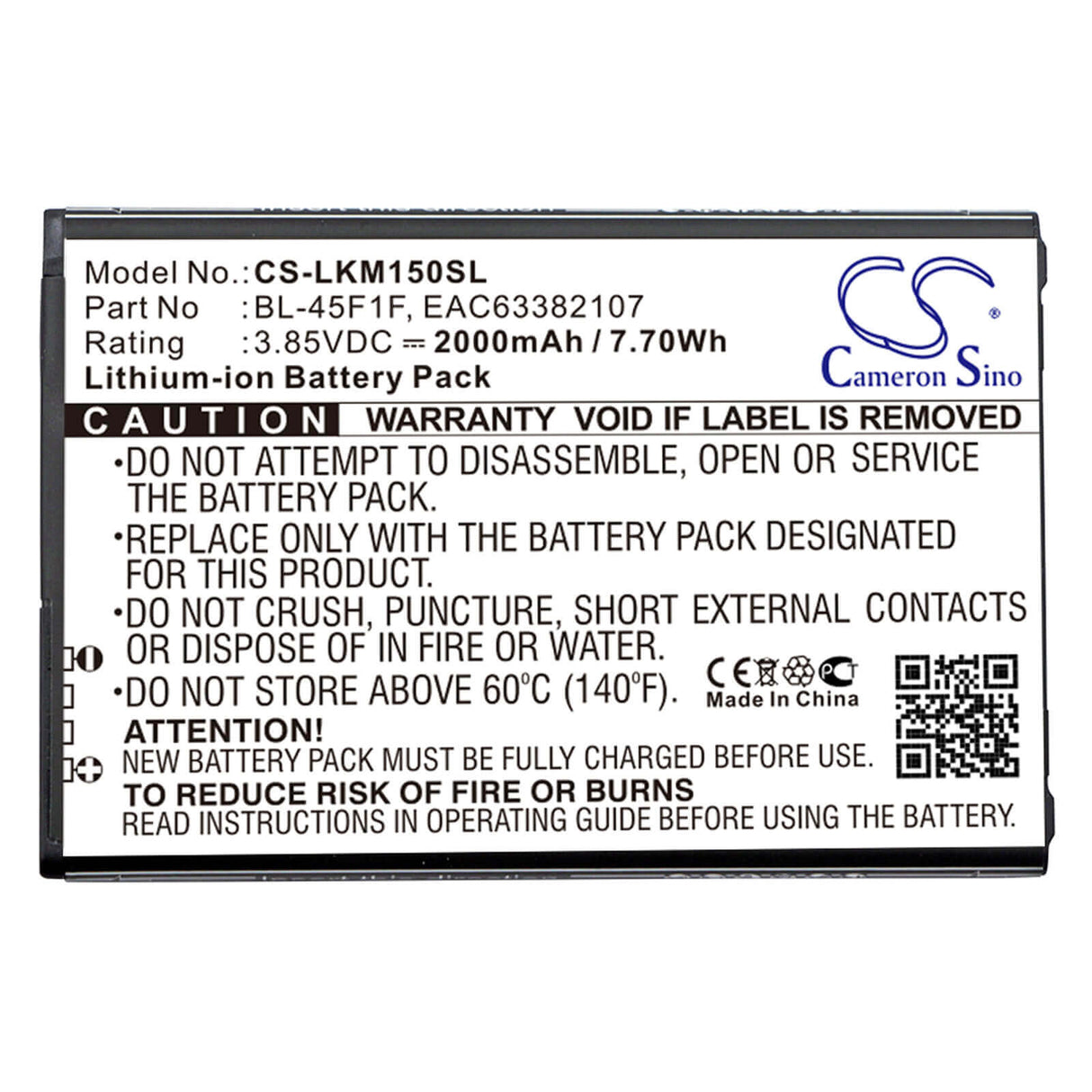 Battery For Lg, Aristo, Aristo Lte, Fortune, K10 Pro 2017, K10 Pro 2017 Dual Sim 3.85v, 2200mah - 8.47wh Mobile, SmartPhone Cameron Sino Technology Limited   