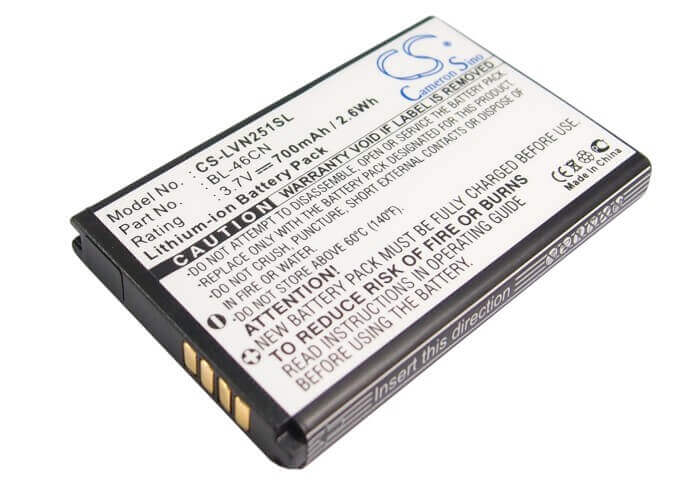 Battery For Lg Cosmos 2, Vn251, A340 3.7v, 700mah - 2.59wh Mobile, SmartPhone Cameron Sino Technology Limited   