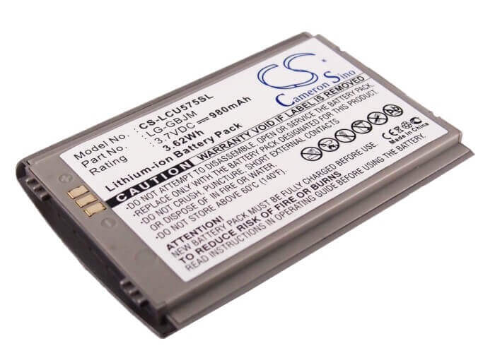 Battery For Lg Cu575, Trax Cu575, Tu575 3.7v, 980mah - 3.63wh Mobile, SmartPhone Cameron Sino Technology Limited   