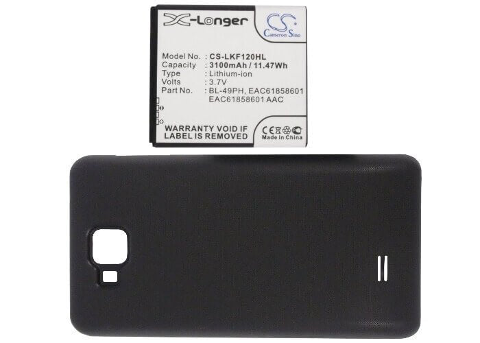 Battery For Lg F120, F120l, F120k 3.7v, 3100mah - 11.47wh Mobile, SmartPhone Cameron Sino Technology Limited   