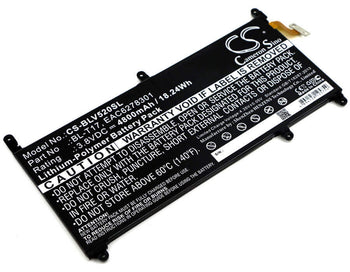 3.8V, Li-Polymer, 4800mAh, Tablet battery fits Lg, Bl-t17, G Pad Iii 8.0, G Pad X 8.3, 18.24Wh