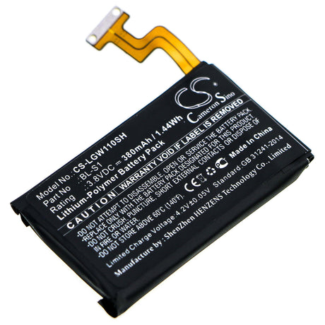 Battery For Lg, G Watch W100 3.8v, 380mah - 1.44wh Smartwatch Cameron Sino Technology Limited   