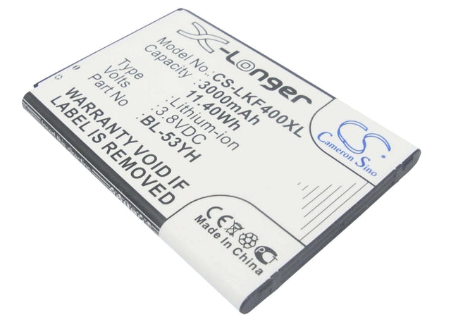 Battery For Lg G3, D855, D852, D855 Lte 3.8v, 3000mah - 11.40wh Mobile, SmartPhone Cameron Sino Technology Limited   