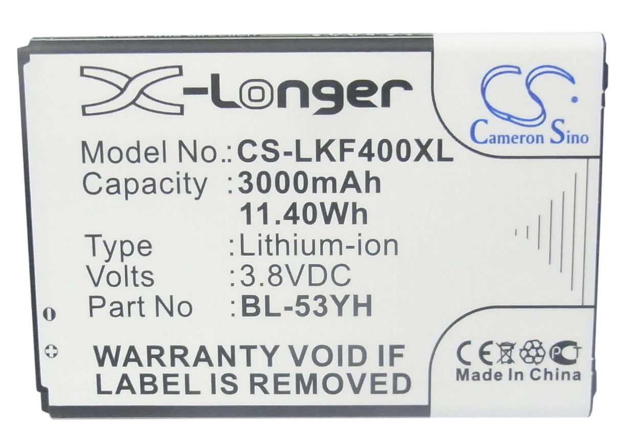 Battery For Lg G3, D855, D852, D855 Lte 3.8v, 3000mah - 11.40wh Mobile, SmartPhone Cameron Sino Technology Limited   