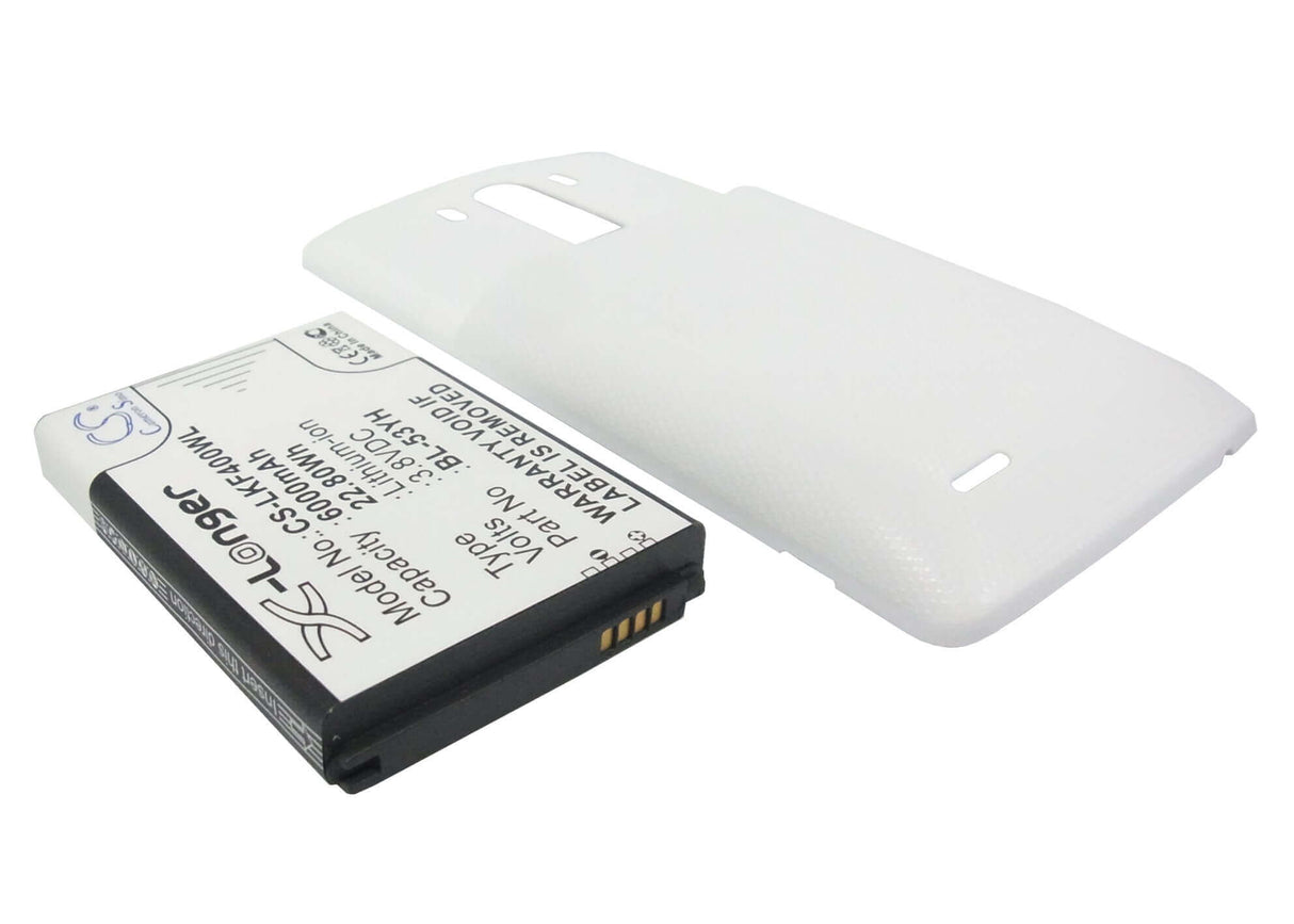 Battery For Lg G3, D855, D855 Lte, White Back Cover 3.8v, 6000mah - 22.80wh Mobile, SmartPhone Cameron Sino Technology Limited   