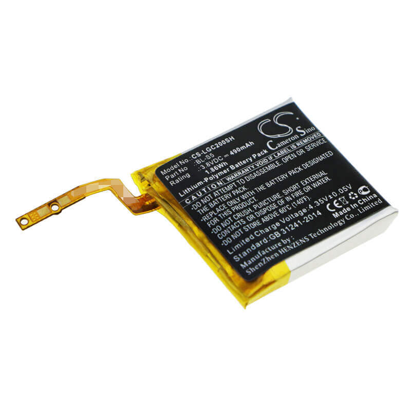 Battery For Lg, Gizmogadget, Vc200 3.8v, 490mah - 1.86wh Smartwatch Cameron Sino Technology Limited   