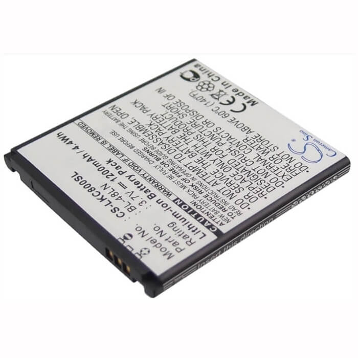 Battery For Lg Gray C800, Ls696, Vm696 3.7v, 1200mah - 4.44wh Mobile, SmartPhone Cameron Sino Technology Limited   