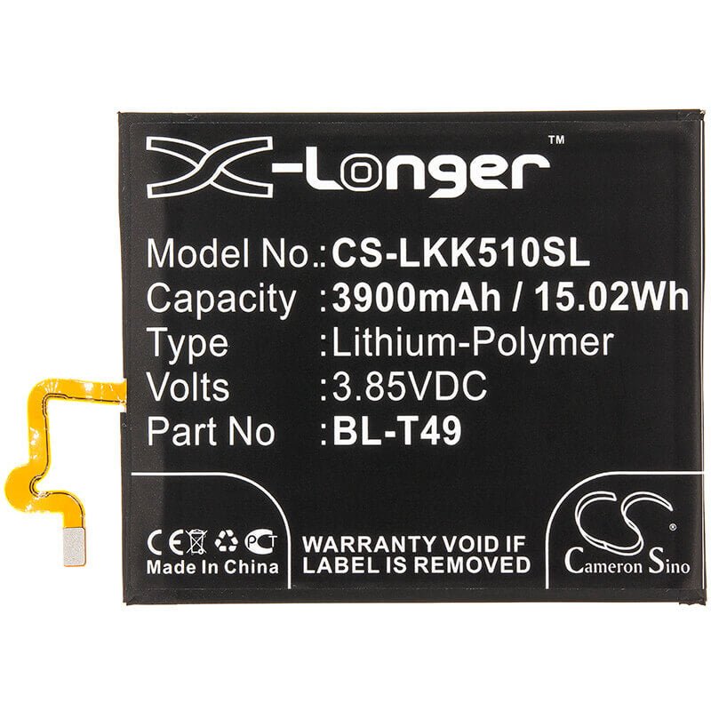 Battery For Lg, K510, K51s, Lm-k410bmw 3.85v, 3900mah - 15.02wh Mobile, SmartPhone Cameron Sino Technology Limited   