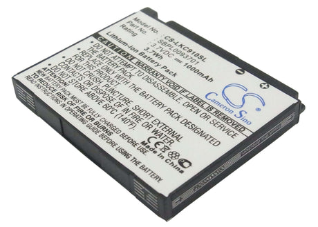 Battery For Lg Kc910 3.7v, 1000mah - 3.70wh Mobile, SmartPhone Cameron Sino Technology Limited   