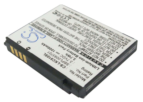 Battery For Lg Kc910 3.7v, 1000mah - 3.70wh Mobile, SmartPhone Cameron Sino Technology Limited   