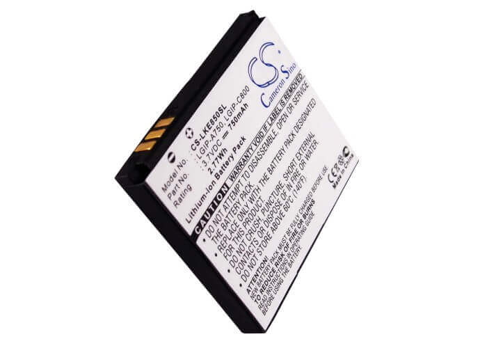 Battery For Lg Ke820, Ke850, Kg99 3.7v, 750mah - 2.78wh Mobile, SmartPhone Cameron Sino Technology Limited   