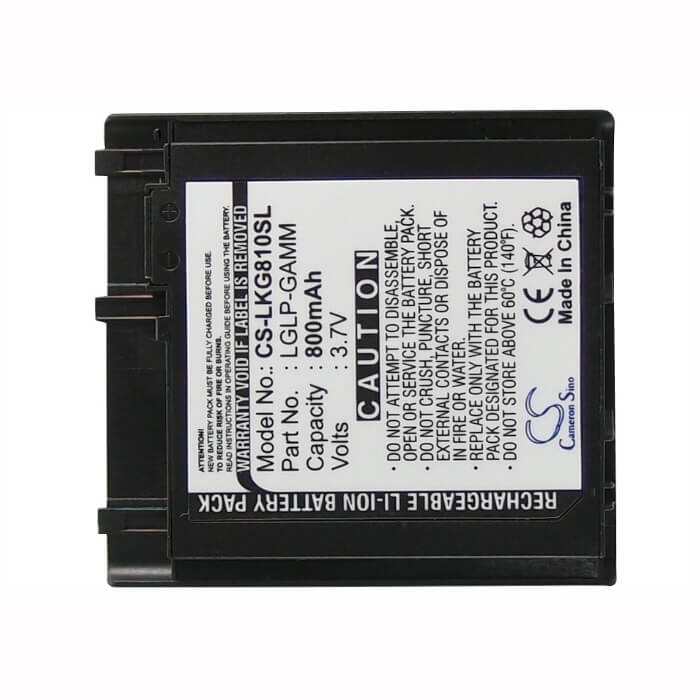 Battery For Lg Kg810, Kg-810, Mg810 3.7v, 800mah - 2.96wh Mobile, SmartPhone Cameron Sino Technology Limited   