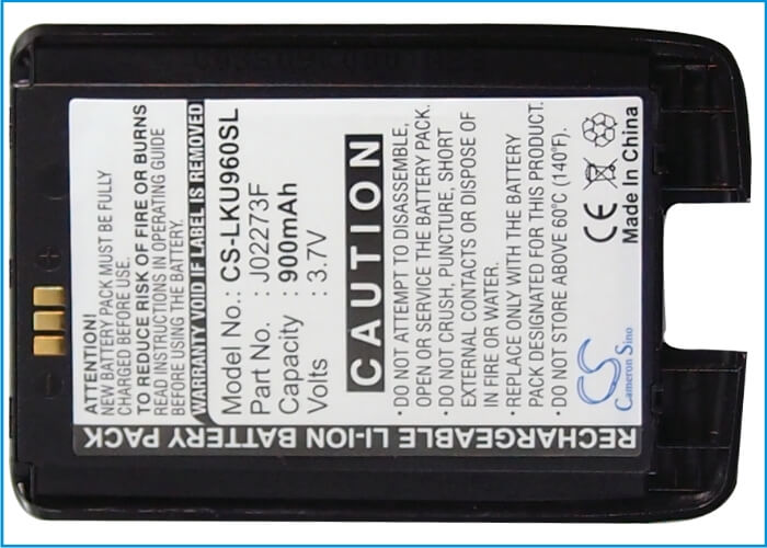 Battery For Lg Ku960 3.7v, 850mah - 3.15wh Mobile, SmartPhone Cameron Sino Technology Limited   