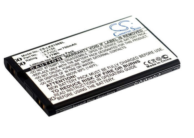 Battery For Lg Kx156, Kx126, Lg126 3.7v, 750mah - 2.78wh Mobile, SmartPhone Cameron Sino Technology Limited   