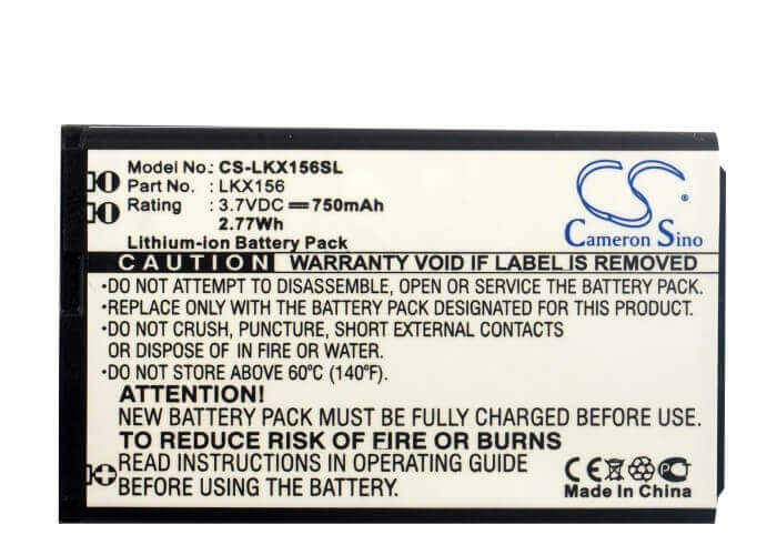 Battery For Lg Kx156, Kx126, Lg126 3.7v, 750mah - 2.78wh Mobile, SmartPhone Cameron Sino Technology Limited   