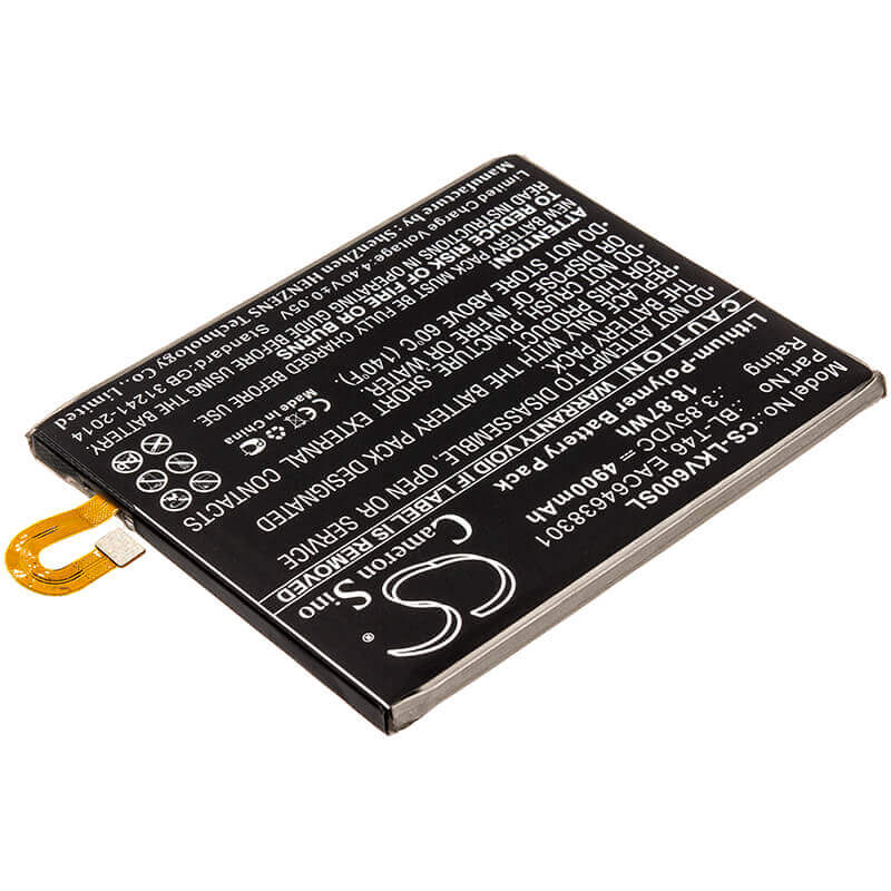 Battery For Lg, Lmv600am, Lmv600qm, Lmv600tm2x 3.85v, 4900mah - 18.87wh Mobile, SmartPhone Cameron Sino Technology Limited   