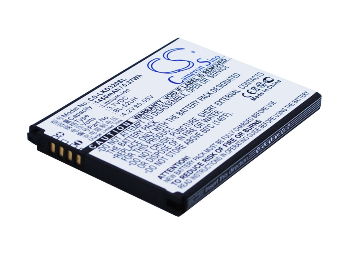 Battery For Lg Optimus L70, D320, Ms323 3.7v, 1450mah - 5.37wh Mobile, SmartPhone Cameron Sino Technology Limited   