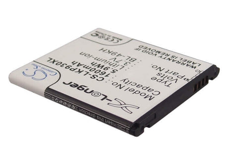 Battery For Lg Optimus Lte, Lu6200, Su640 3.7v, 1600mah - 5.92wh Mobile, SmartPhone Cameron Sino Technology Limited   