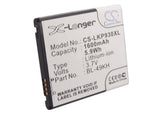 Battery For Lg Optimus Lte, Lu6200, Su640 3.7v, 1600mah - 5.92wh Mobile, SmartPhone Cameron Sino Technology Limited   