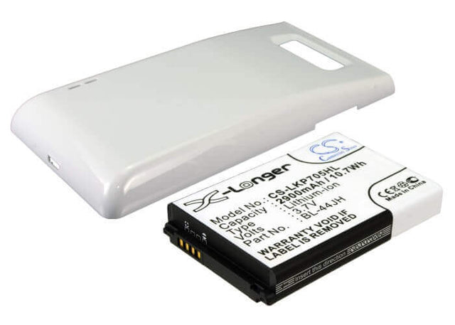 Battery For Lg Optimus P705, Optimus P705g, White Cover 3.7v, 2900mah - 10.73wh Mobile, SmartPhone Cameron Sino Technology Limited (Suspended)   