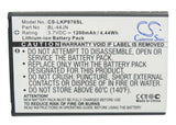 Battery For Lg P970, Optimus Black, Vs700 3.7v, 1200mah - 4.44wh Mobile, SmartPhone Cameron Sino Technology Limited   