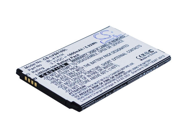 Battery For Lg Transpyre, Vs810, Vs810pp 3.7v, 1600mah - 5.92wh Mobile, SmartPhone Cameron Sino Technology Limited   