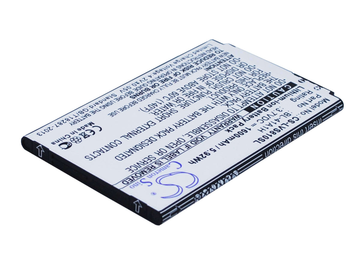 Battery For Lg Transpyre, Vs810, Vs810pp 3.7v, 1600mah - 5.92wh Mobile, SmartPhone Cameron Sino Technology Limited   