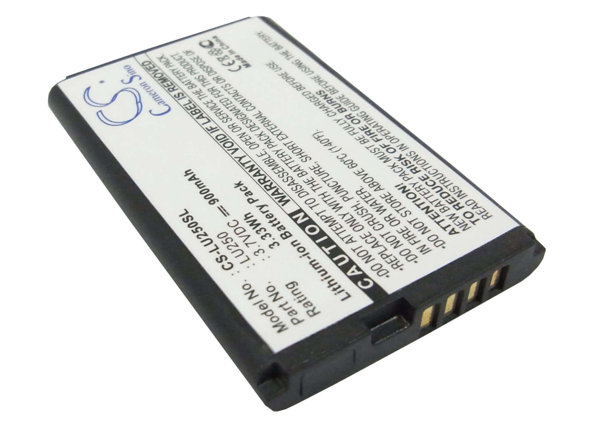 Battery For Lg U250 3.7v, 900mah - 3.33wh Mobile, SmartPhone Cameron Sino Technology Limited   