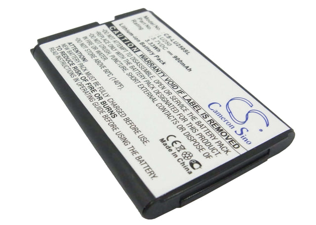 Battery For Lg U250 3.7v, 900mah - 3.33wh Mobile, SmartPhone Cameron Sino Technology Limited   